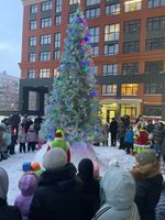 Уличная елка ствольная "Альпийская изумрудная" (пвх бело-зелёная) от 3 до 22 м