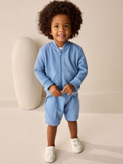 Бомбер и шорты в комплекте для мальчика Next E99-874, Голубой