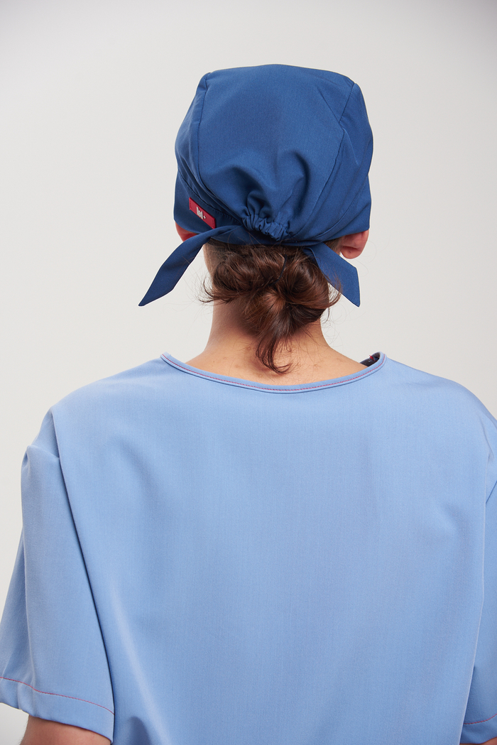 Шапочка медицинская унисекс, индиго