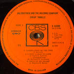 Big Brother & The Holding Company ‎– Cheap Thrills (Англия 1968г.)