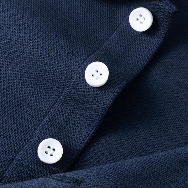 Поло серое / темно-синее - фото 6