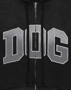 Зип-худи «DOG» черный