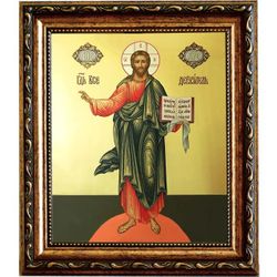 Спас Вседержитель в полный рост. Икона на холсте.