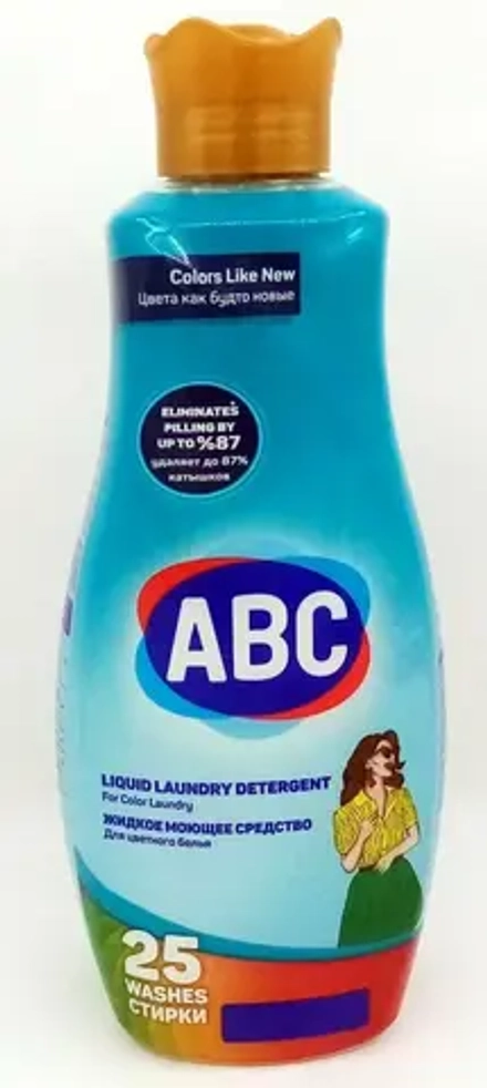 Жидкое моющее средство для стирки цветного белья 1.5 л ABC Color
