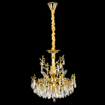 Citilux RITZ CL310062 Люстра хрустальная подвесная Золото