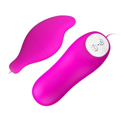 Лиловое виброяйцо Pleasure Shell в форме капли