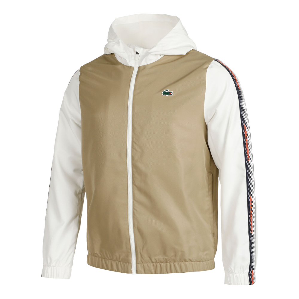 Мужские теннисные Костюмы Lacoste Tracksuit Men - Beige, White