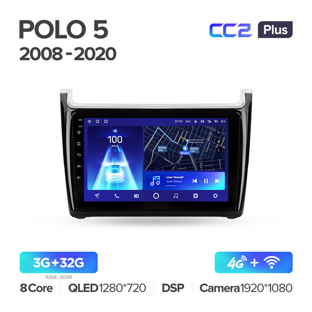 Teyes CC2 Plus 9" для Volkswagen Polo 2008-2020