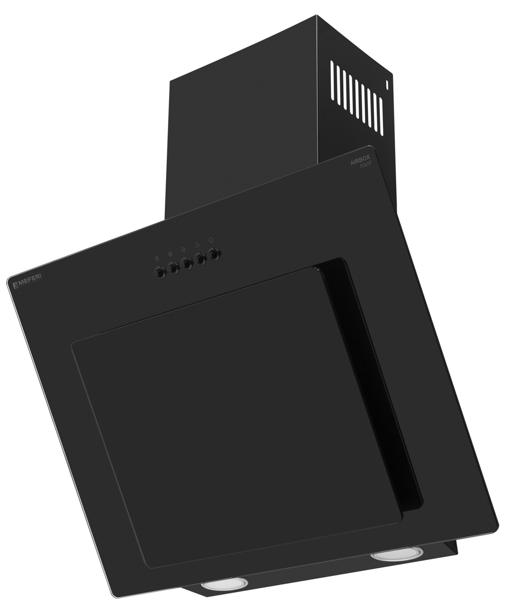 Наклонная пристенная вытяжка Meferi AIRBOX60BK POWER фото 2