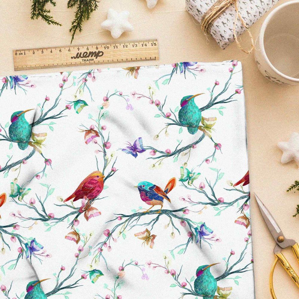 Ткань барби птичьи разговоры