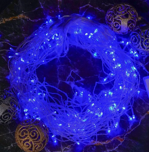 Гирлянда-штора светодиодная, 3 х 2 м, рождественский синий свет