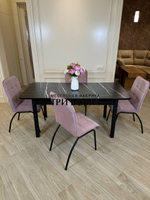 Большой кухонный стол "МАКСИ" Тунис и стулья "ЛОРД" 4 шт.