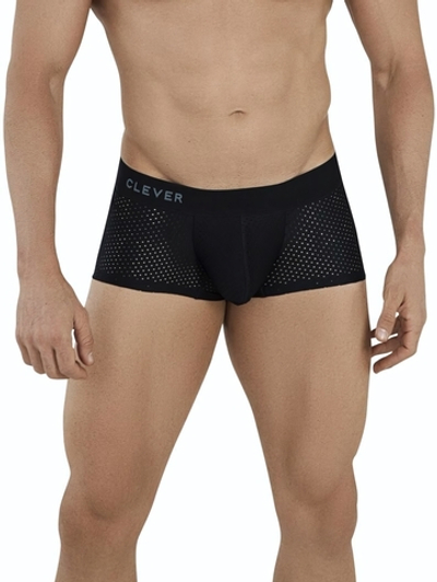 Черные трусы-хипсы с эффектом перфорации Zurich Latin Boxer (Размер: S) (Цвет: черный)