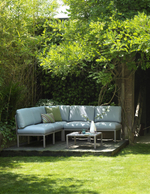 Диван пластиковый с подушками Nardi Komodo 3, тортора, лед