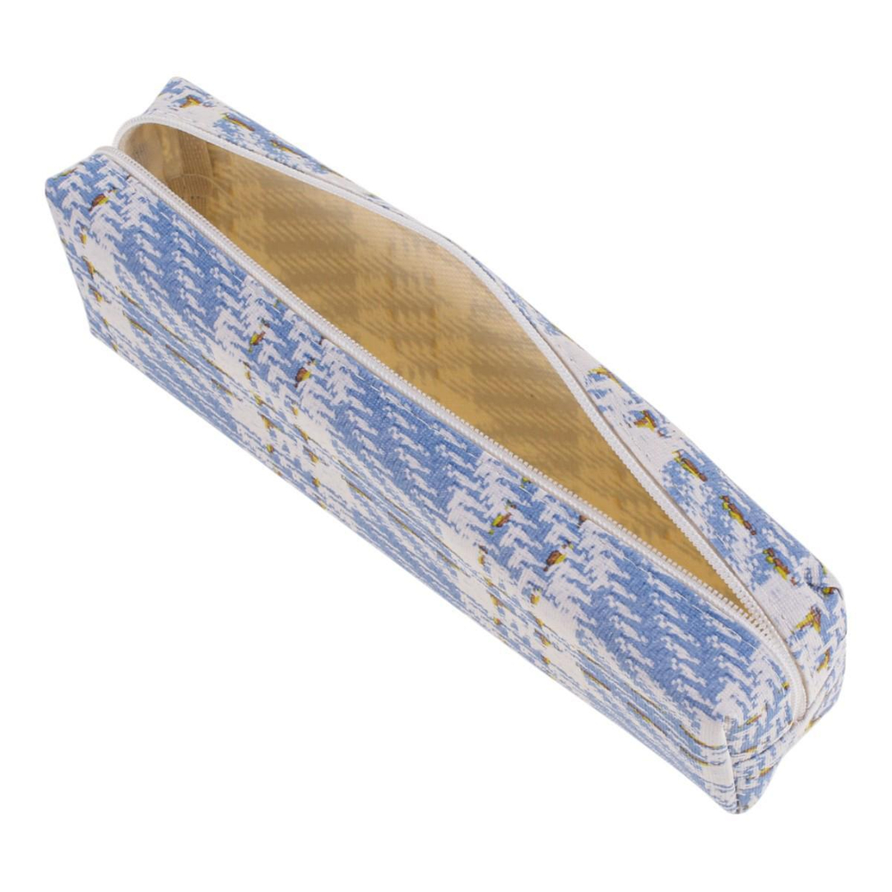 Пенал-косметичка "Monogram", 19*3,5*5см, 4 вида микс (Комплект 12шт.)