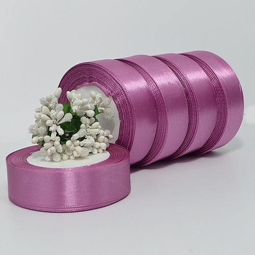 Лента атласная 2,5см х 22м "пурпурно-фиолетовый" (118-1) 1 шт