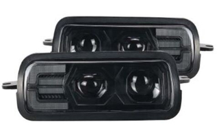 Надфарники LED 2121 Нива  00W (W+Y) 2линз (пара) GQ1810
