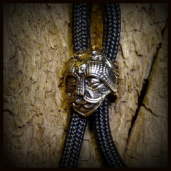 Бусина "Маска Одина" для темляков или браслетов , латунь