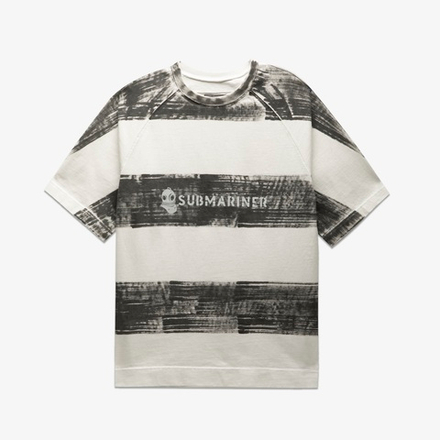 TSHRT  Stripe Hand Painted Black