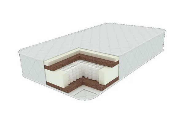 Разносторонний матрас Сезон20&amp;nbsp; Мультипакет/Multipocket S1000, кокос20мм/кокос20мм+ортофайбер20мм