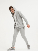 Толстовка с капюшоном на молнии для мальчика Next 916-235, Серый