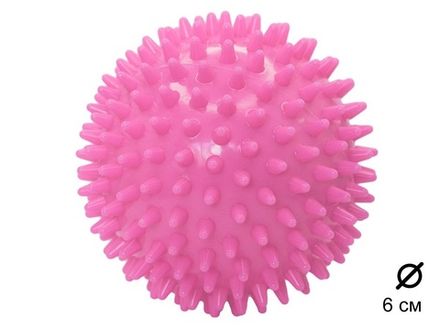 Мяч массажный A-J6  (розовый)