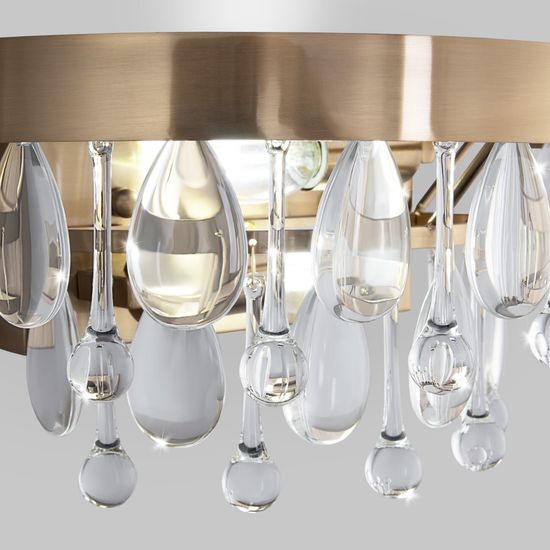 60165/2/ настенный светильник/ латунь