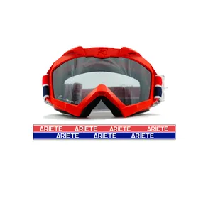 Очки кроссовые ARIETE GOGGLES ADRENALINE PRIMIS, красный, зеркальная тонированная линза 14001-PPRA