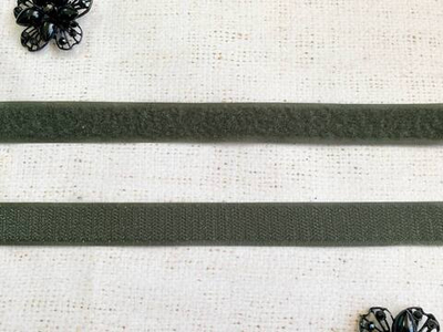 Велкро/липучка комплект, ш. 2 см, хаки