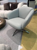 Кресло ZUCCA-R голубое LITCHI-#3