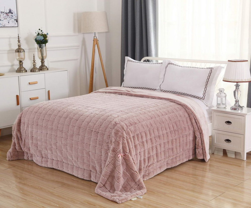 Плед 220х240 Sofi De MarkO Мадлен розовый