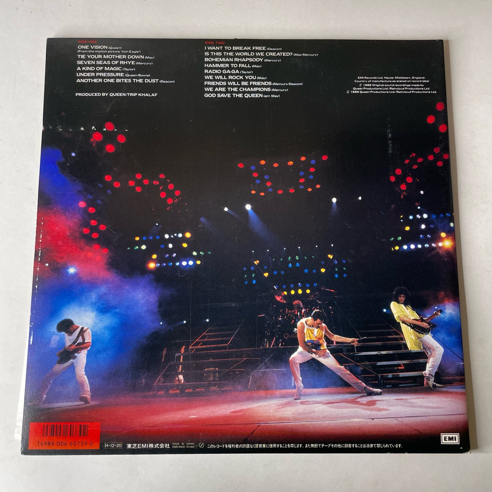 Винтажная виниловая пластинка LP Queen Live Magic (Япония 1986) (Оби)