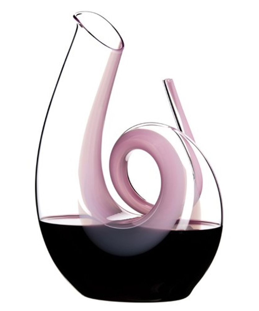 Riedel Декантер для вина Curly Pink 1400мл, хрусталь, ручная работа