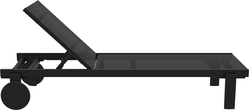 Шезлонг-лежак металлический Siesta Contract Casablanca, черный