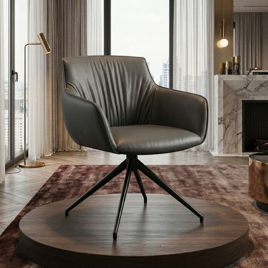 Полукресло Sofia soft-touch цвет темно-серый