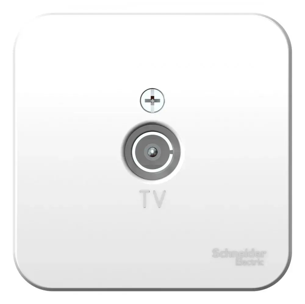 BLANCA О/У КОННЕКТОР ТВ, ИЗОЛ.ПЛ., БЕЛЫЙ