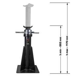 Подставка ремонтная механическая винтовая, 20т (h min-665мм,h max-1170мм) Forsage F-TZ200012