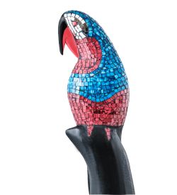 Decor and Gift 23-002-01 Статуэтка «Попугай» дерево+стекл.мозаика 80 см