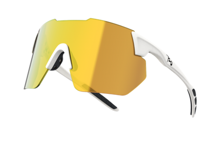 Спортивные очки с диоптриями 720armour Kamikaze C9 / Matte White / Gold Lens
