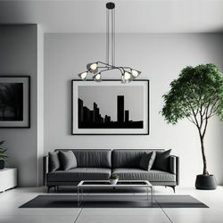 Подвесная люстра Eurosvet Enigma 70161/6 черный