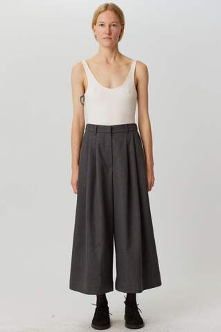 Кюлоты из серой шерсти