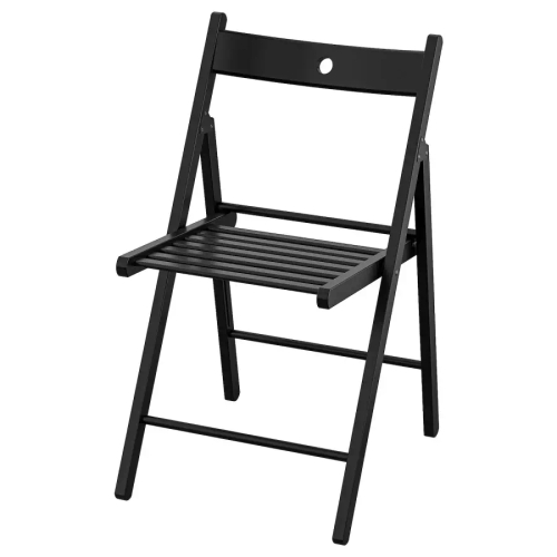 Складной стул - ИКЕА FRÖSVI , 44х77х51 см, черный, ФРОСВИ ИКЕА