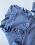 Муслиновый комплект на выписку лето "With Love" 4 пр. (Одеяло, пояс, комбинезон, шапочка) (Цвет: Серый)