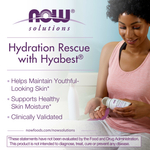 NOW Foods, Solutions, Hydration Rescue с гиалуроновой кислотой Hyabest®, 60 капсул