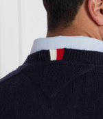Хлопковый свитер multi htr merino crew neck Tommy Hilfiger - темно-синий(MW0MW33100)