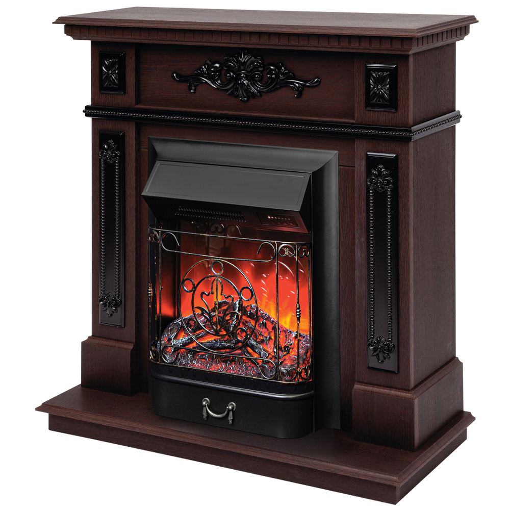 Каминокомплект Real Flame Lilian DN с очагом Majestic Lux Black RC