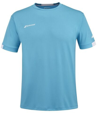 Футболка для мальчика теннисная Babolat Play Crew Neck Tee Boy - небесный