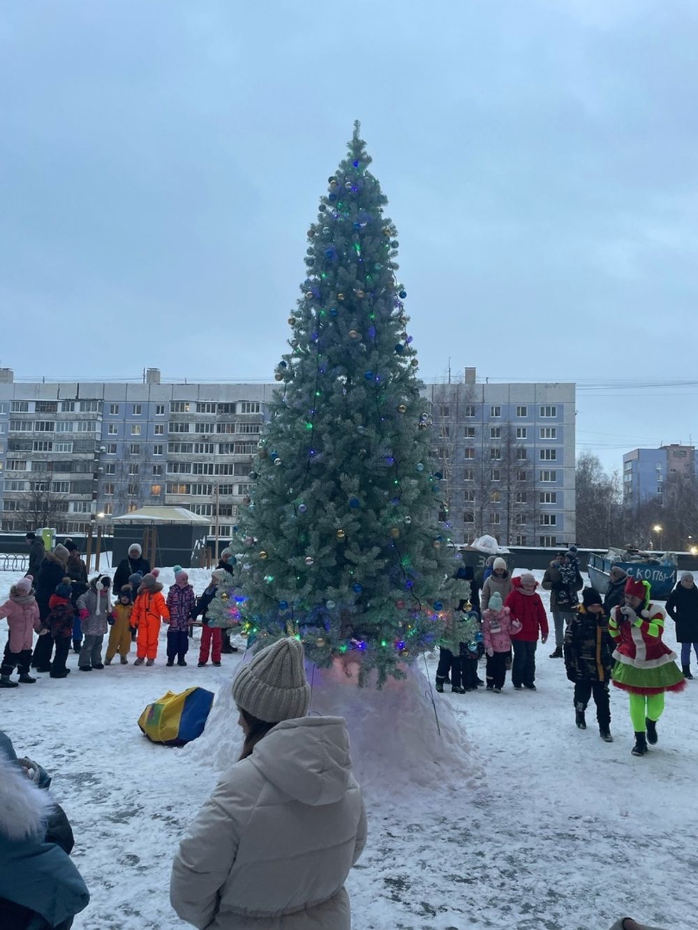 Уличная елка ствольная "Альпийская изумрудная" (пвх бело-зелёная) 19 м