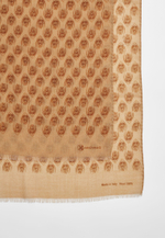 Шерстяной палантин Qarlygash & Qyzgaldaq BEIGE 68х180