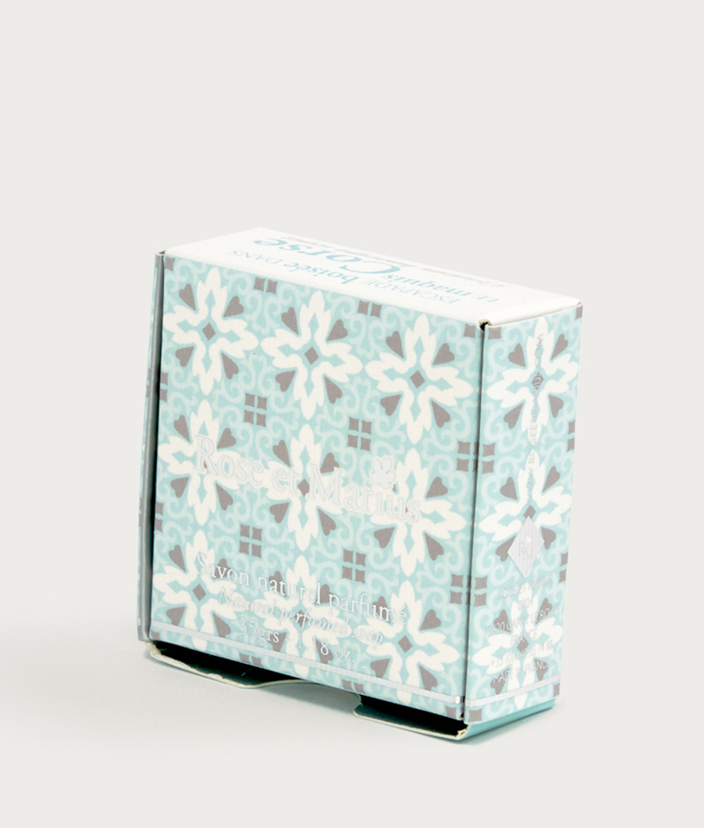 Мыло натуральное ароматизированное 35г Rose & Marius Mini Corse